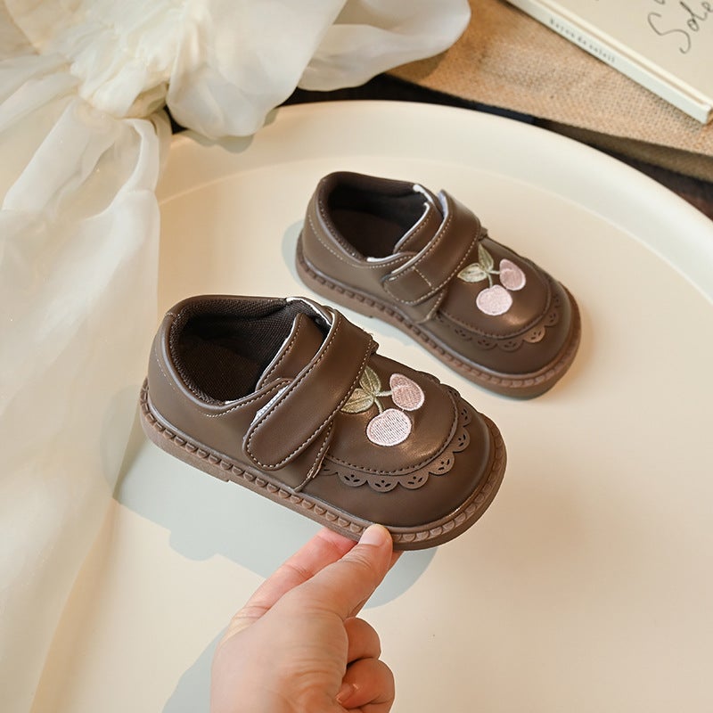 Girl'S Leather Shoes 2024 New Children'S Princess Shoes Soft Sole Little Girl'S Bean Shoes Baby'S National Style Toddler Shoes - Image 4